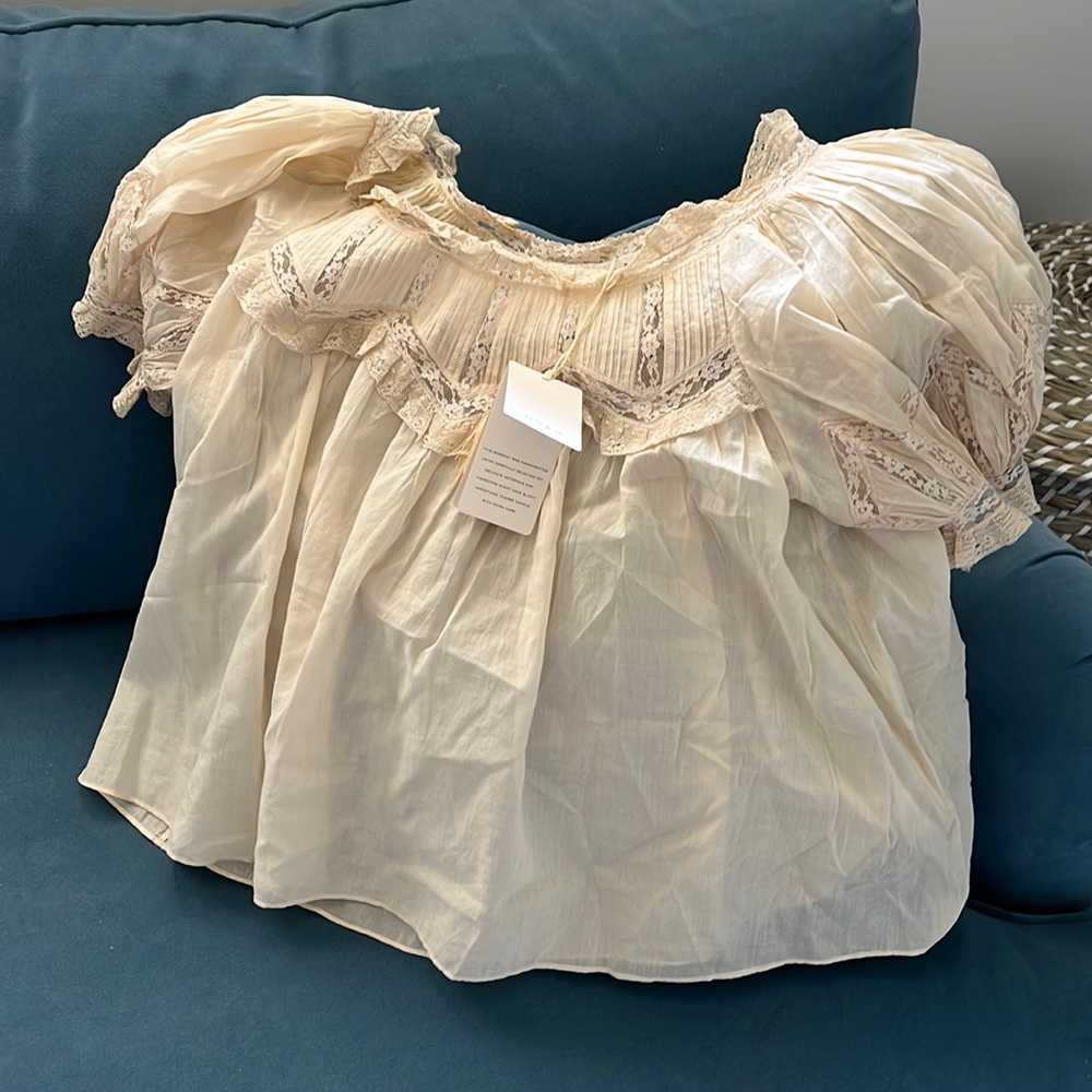 Doen Eyre top in alabaster size small